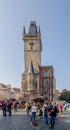 Old Town Square in Prague in summer, Czech Republic Royalty Free Stock Photo